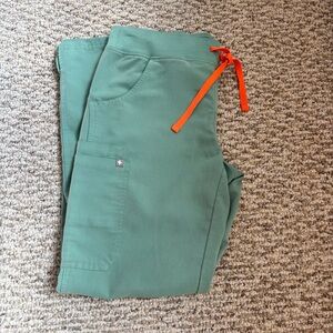 Figs Technical Collection Scrub Top in Sage Green